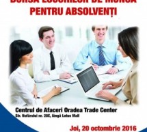 AJOFM Bihor organizează Bursa Locurilor de Muncă pentru Absolvenți (20 octombrie, ora 9)