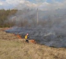 10 incendii de vegetație uscată produse într-o singură zi în județul Bihor