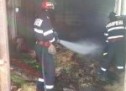 Incendiu produs la o societate comercială din localitatea Lunca