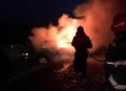 Un pompier din Marghita, aflat în timpul liber, a intervenit la stingerea unui incendiu produs la un autoturism