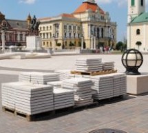 Dalele deteriorate din Piața Unirii din Oradea vor fi înlocuite