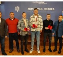 Primăria Oradea i-a premiat pe cei trei bihoreni campioni mondiali la minifotbal