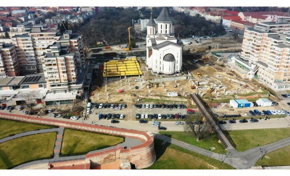 Parcarea Park & Ride de lângă Catedrala Ortodoxă din Oradea prinde contur
